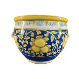 1 LARGE PORCELAIN LEMON DECORATED PLANTER