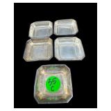 LOT OF 5 WEBB STERLING SILVER OPEN SALTS