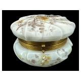 LARGE WAVECREST HAND PAINTED DRESSER JAR