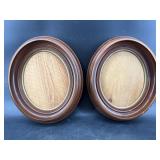 2 WALNUT OVAL VICTORIAN FRAMES