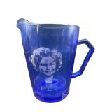 1930S HAZEL ATLAS COBALT SHIRLEY TEMPLE SMALL