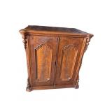 WALNUT VICTORIAN 2 DOOR CABINET