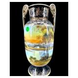 ANTIQUE HAND PAINTED NIPPON LAKE SCENE 2 HANDLE