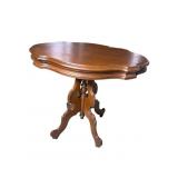 WALNUT VICTORIAN TURTLE TOP TABLE