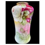 ANTIQUE HAND PAINTED NIPPON PINK AND WHITE ROSES
