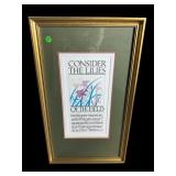 CONSIDER THE LILIES PRINT