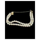 14K GOLD MIKIMOTO CULTURED PEARL BRACELET