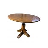 DAVIS CABINET COMPANY TELESCOPIC PEDESTAL TABLE