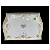 ANTIQUE HAND PAINTED NIPPON FLORAL AND GOLD