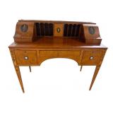 MAHOGANY PAINT DECORATED CARLTON HOUSE DESK