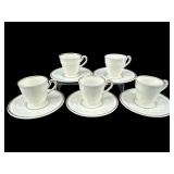10 PC WEDGWOOD QUEENSWARE DEMITASSE CUP AND SAUCER
