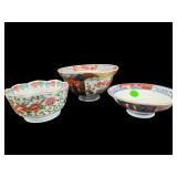 LOT OF 3 JAPANESE IMARI BOWLS