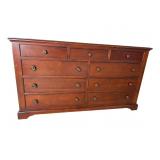 SOLID CHERRY 9 DRAWER DRESSER