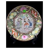 CHINESE EXPORT FAMILLE ROSE PORCELAIN PLATE