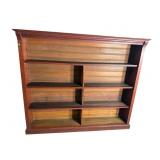 WALNUT 19TH CENTURY LARGE OPEN SHELF