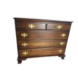 SOLID MAHOGANY CLEAN 5 DRAWER CHEST