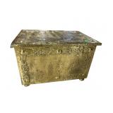 19TTH CENTURY POLISHED BRASS ORNATE KINLIN BOX