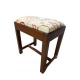 SOLID MAHOGANY CHIPPENDALE STOOL