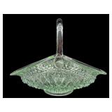 LARGE TIARA GLASS DIAMOND POINT CRYSTAL BASKET