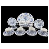 20 PC OF BLUE HERITAGE BY ENOCH WEDGWOOD CHINA