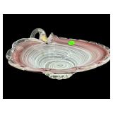 MURANO STYLE ART GLASS BON BON BOWL
