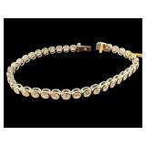 14K 8.57 CT. SHEFFIELD & SONS DIAMOND TENNIS