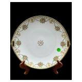 ANTIQUE HAND PAINTED NIPPON FLORAL GOLD GILD CAKE