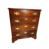 SOLID  MAHOGANY 4 DRAWER BACHELOR CHEST