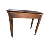 WALNUT VICTORIAN FLIP TOP GAME TABLE