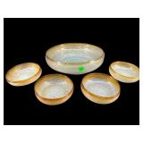 MURANO STYLE BERRY BOWL SET