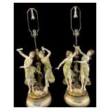 2 LARGE METAL CONNOISSEUR COLLECTION METAL