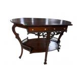 SOLID MAHOGANY EDWARDIAN LIBRARY TABLE