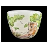 MADE IN ITALY PORCELAIN HAND PAINTED PLANTER