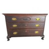 MAHOGANY 3 DRAWER DRESSER