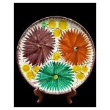 LARGE HAND PAINTED MEXICO POTTERY PLATTER