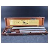 VINTAGE K & E LEROY LETTERING SET IN WOODEN CASE