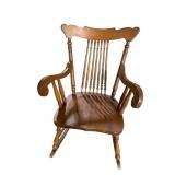 MAHOGANY SPINDLE BACK ROCKER