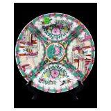 CHINESE EXPORT ROSE MEDALLION PORCELAIN PLATE