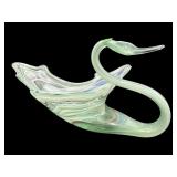 LARGE MCM ART GLASS SWAN