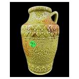 MID CENTURY GREEN GLAZE PITCHER