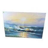 OCEAN SCENE OIL ON CANVAS