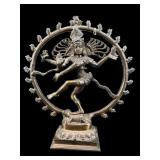 BRONZE HINDU GOD DANCING SHIVA NATARAJA STATUE