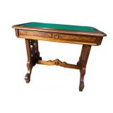 WALNUT VICTORIAN 1 DRAWER WRITING TABLE