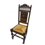 OAK CAMEO BACK CANE BOTTOM CHAIR