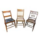 LOT OF 3 VICTORIAN ODD CHAIRS