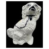 WHITE STAFFORDSHIRE DOG