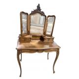 19TH CENT. FRENCH WALNUT VANITY