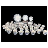 78 PC OF PFALTZGRAFF BLUEBERRY STONEWARE CHINA