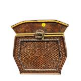 2 HANDLED WOVEN STORAGE BOX