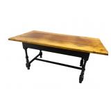D.R.DIMES TIGER MAPLE COFFEE TABLE